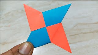 How To Make a Origami Ninja Star Paper Shuriken Ninja Star Kaise Banaen  Paper Ninja Star [upl. by Wickman]