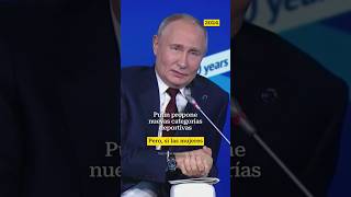 Putin defiende competencias específicas para atletas transputin presidente rusia libertad lgbt [upl. by Latreese]