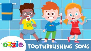 Brush Your Teeth Song  Toothbrushing Song For Kids with Timer [upl. by Durston562]