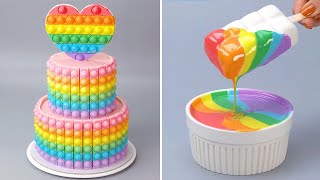 Indulgent HEART Cake Decorating Ideas For Darling 💜 So Yummy Cake Decorating Tutorial  Perfect Cake [upl. by Assenav]