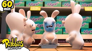 ¡Los Rabbids están enfermos  Rabbids La Invasión  Nueva compilación 1H  Cartoon para niños [upl. by Akired]