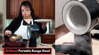 Say Goodbye to Kitchen Smoke Does the AirHood Portable Range Hood Work [upl. by Venditti330]