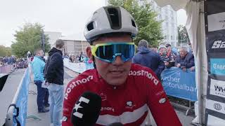 Mads Pedersen  Interview at the start  World Championships Road Race Zürich 2024 [upl. by Solita32]