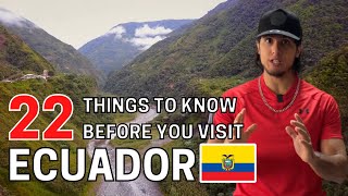 ECUADOR TRAVEL TIPS Top 22 Things To Know Before You Visit Ecuador [upl. by Emmott]