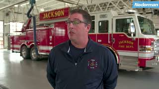 Jackson WI Fire Department  Nederman Diesel Exhaust Extraction Systems [upl. by Nunnery303]