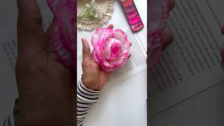 Beautiful rose flower with tissue papers 🌹🌸  Art beats [upl. by Assek]