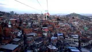 Teleférico do Alemão Cable car Favela Rio de Janeiro Brazil 2 [upl. by Wrigley]