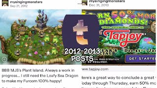 My Singing Monsters All Tumblr Posts Part 1 20122013 [upl. by Ulric45]