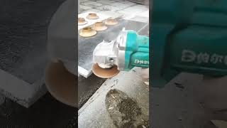 Stone grinding wheel brazing process dry and wet dualviralvideo youtubeshorts [upl. by Melany]