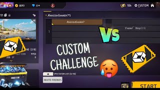 CUSTOM CHALLENGE🤔 1VS1 CHALLENGE ACCEPTED✅🎯 freefiremax tondegamer [upl. by Aitnas]