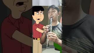 1st time with Eb Clarinet 😅 clarinet Ebclarinet practice mrwasheewashee familyguy funny memes [upl. by Nyrmac]