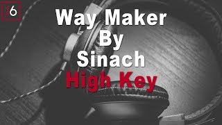 Sinach  Waymaker Instrumental Music and Lyrics High Key [upl. by Dickson48]