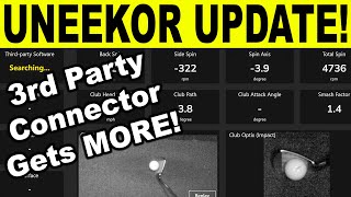 UNEEKOR GOLF SIMULATOR UPDATE 3rd Party Connector Review  Tips amp Tricks [upl. by Macdougall]