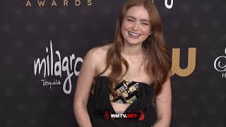 Sadie Sink arrives at 28th Annual Critics Choice Awards Red carpet [upl. by Aelhsa]