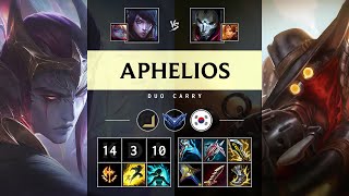 Aphelios ADC vs Jhin Triple Kill Legendary  KR Diamond Patch 1419 [upl. by Kevan]