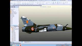 Avion de chasseMirage F1 SolidWorkswmv [upl. by Eirac]