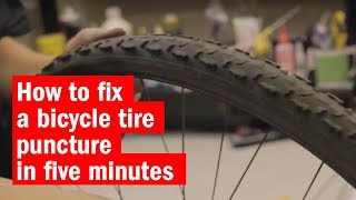 How to fix a bicycle tire puncture in five minutes  Time Out London [upl. by Rivers]