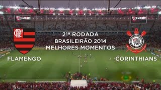 Melhores Momentos  Flamengo 1 x 0 Corinthians  Brasileirão 2014  14092014 [upl. by Atinuhs110]