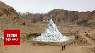 Can ice stupas solve the water crisis in the Himalayan Desert  BBC News [upl. by Reave]