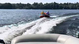 Lake Rosseau inter tube challenge [upl. by Talia]