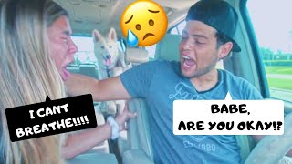 CHOKING PRANK ON BOYFRIEND HE FREAKED OUT  The MVP Family [upl. by Dranoc]