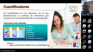 WebConferencia 5 Aplicación de cuantificadores proposiciones categóricas y razonamiento [upl. by Jordans]