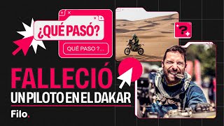 Dakar 2024 Murió el piloto Carles Falcón  ¿Qué pasó [upl. by Ynnob]