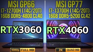 RTX 4060 LAPTOP 140W VS RTX 3060 LAPTOP 130W 12 GAMES Benchmarks ✔️  is it Worthy to upgrade [upl. by Beaudoin]