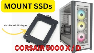 How to mount your SSD with the Corsair 5000X  5000D Brackets [upl. by Omarr]