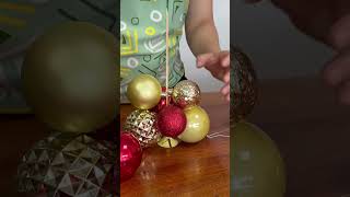 Árvore de Natal com bolas confira o vídeo completo no canal natal [upl. by Icyak212]