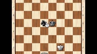 Chess Endgame King and Queen vs King and Knight [upl. by Stavros]