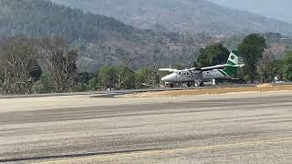 Tara Airlinse in Tumlingtar Airport Tmi sankhuwa sava [upl. by Atsirhc99]