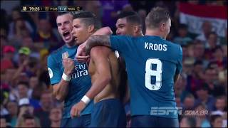 Barcelona 1 x 3 Real Madrid pela supercopa da espanha Espn Brasil [upl. by Finegan123]