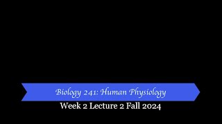 Cypress Biol 241 Fall 2024  Week 2 Lecture 2 [upl. by Harbird]