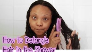 ✰How to Detangle Hair in the Shower Great for Curly Hair✰ [upl. by Lenoj725]