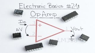 Electronic Basics 21 OpAmp Operational Amplifier [upl. by Aiekal]