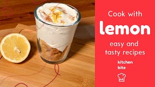 ASMR How to make easy Lemon and cookies Cream dessert [upl. by Ellenehs]