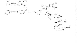 Problema Alquenos Transformar ciclohexano en trans12ciclohexanodiol [upl. by Sayce]