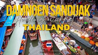 Damnoen Saduak Floating Market Thailand [upl. by Nonnahs]