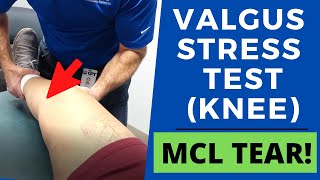 Valgus Stress Test of the KneePositive Test [upl. by Kone]