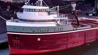 Boat Spotting in Toledo Loading the 75YearOld Wilfred Sykes [upl. by Wira]