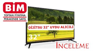 BİM Aktüel  Dijitsu 32quot UYDU ALICILI TV  1999 TL UYDU ALICILI TV [upl. by Nnaasil579]