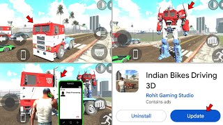 Robot Truck Cheat Code in Indian bike driving 3d Indian bike driving 3d new updateIndian bike game [upl. by Ahter861]