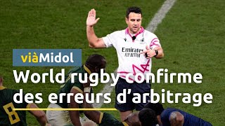 France  Afrique du Sud  World Rugby reconnait 5 erreurs darbitrage [upl. by Aveline]