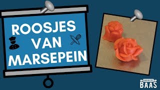 Marsepeinen roosjes maken [upl. by Canning579]