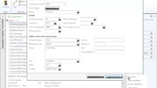 Dynamics AX 2012  Customer [upl. by Yrollam400]