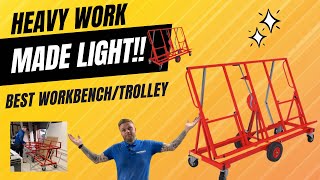 Best Multi Purpose Folding WorkbenchTrolley  Heavy Duty  “Heavy work made light” [upl. by Jedediah]