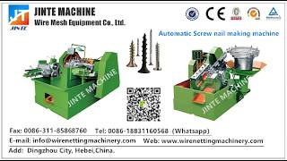 China Automatic Drywall Screw Nail Machine Self Drilling Screw Making Machine Prices [upl. by Arutek]