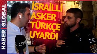 İsrailli Asker Canlı Yayında Türkçe Uyardı Haber Global Yayınında Dikkat Çeken Anlar [upl. by Cavuoto]