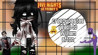 •creepypastas react to William afton• [upl. by Atalante113]